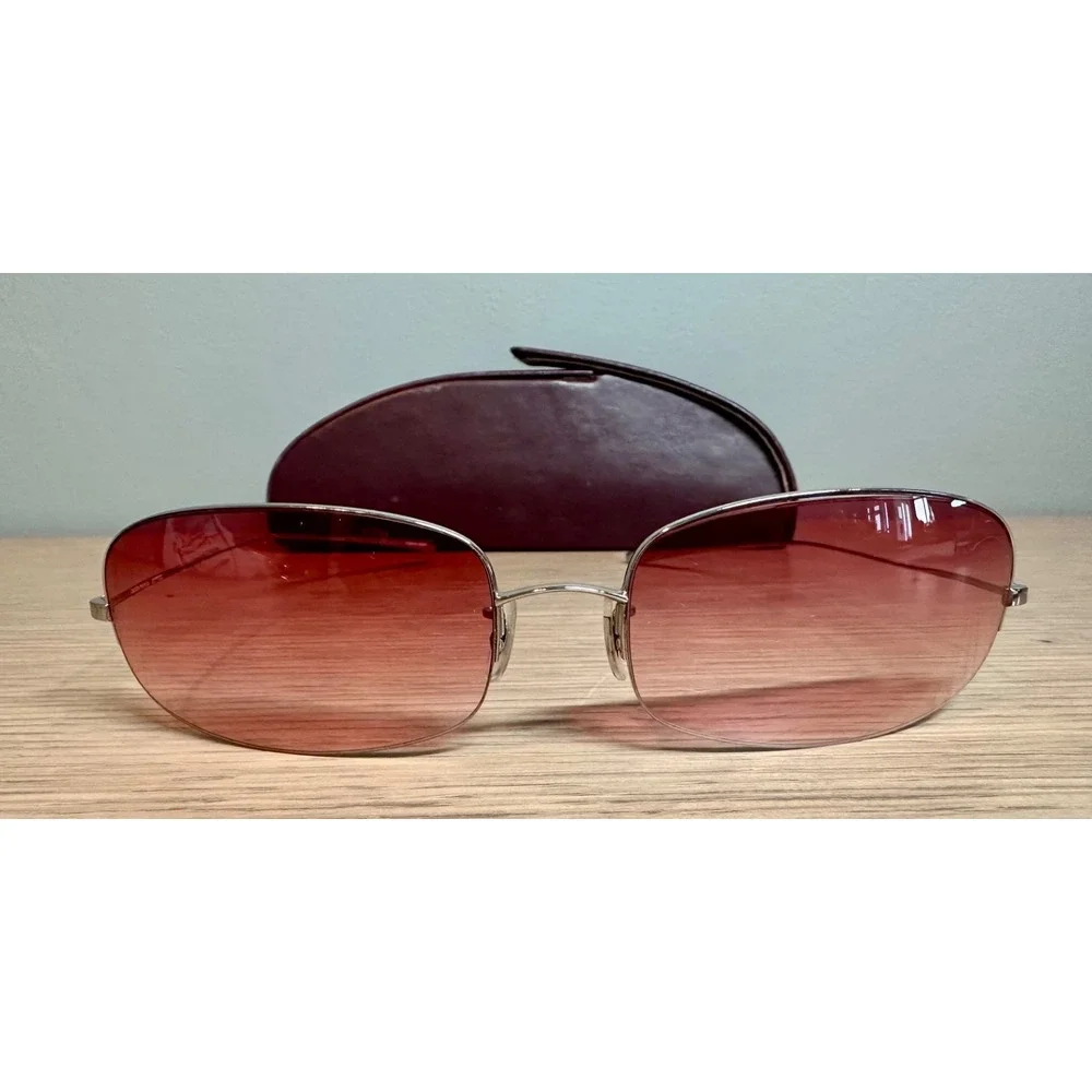 Oliver Peoples Epic S Sunglasses Pink Gradient Lens Japan w/ Case